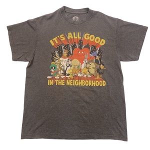 VTG 90’s Looney Tunes “It’s All Good In The Neighborhood” Classic Grey T-Shirt